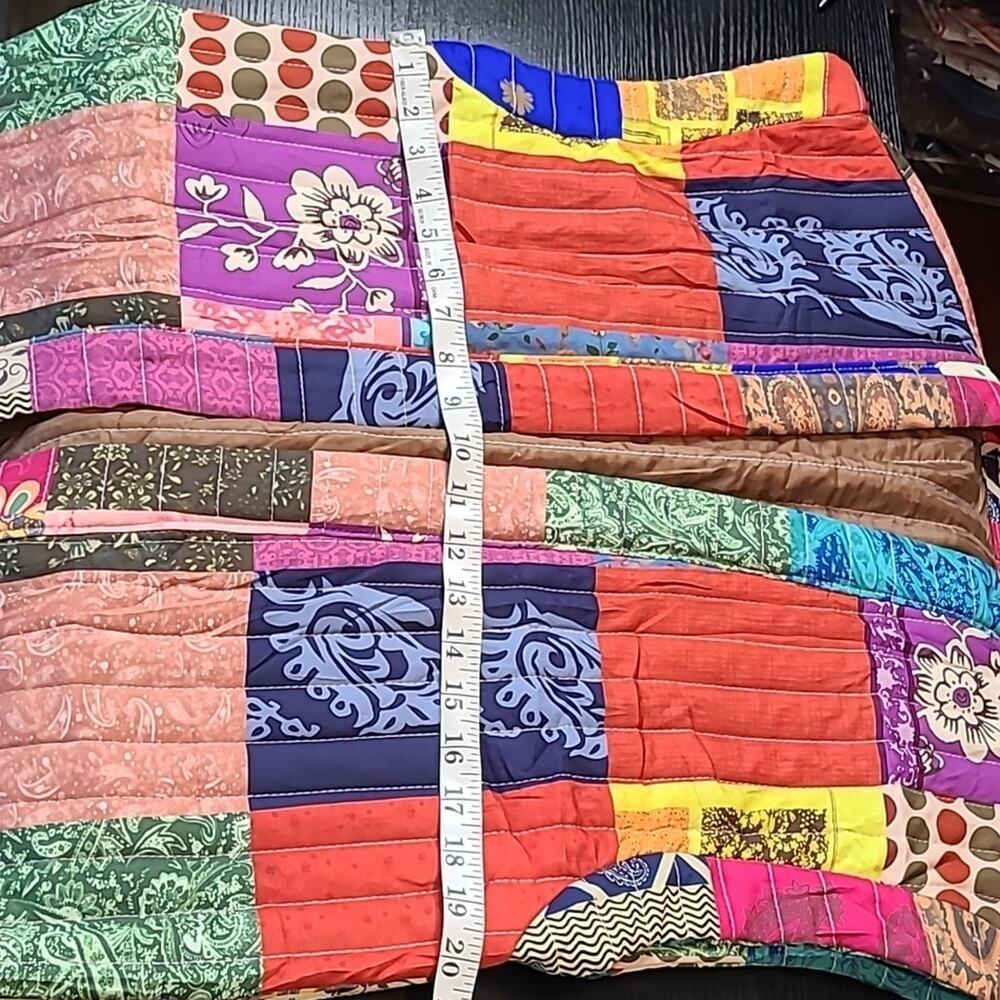 Unique, funky patchwork style quilted vest - image 5